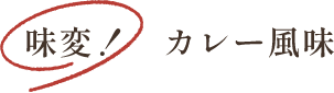 味変！カレー風味