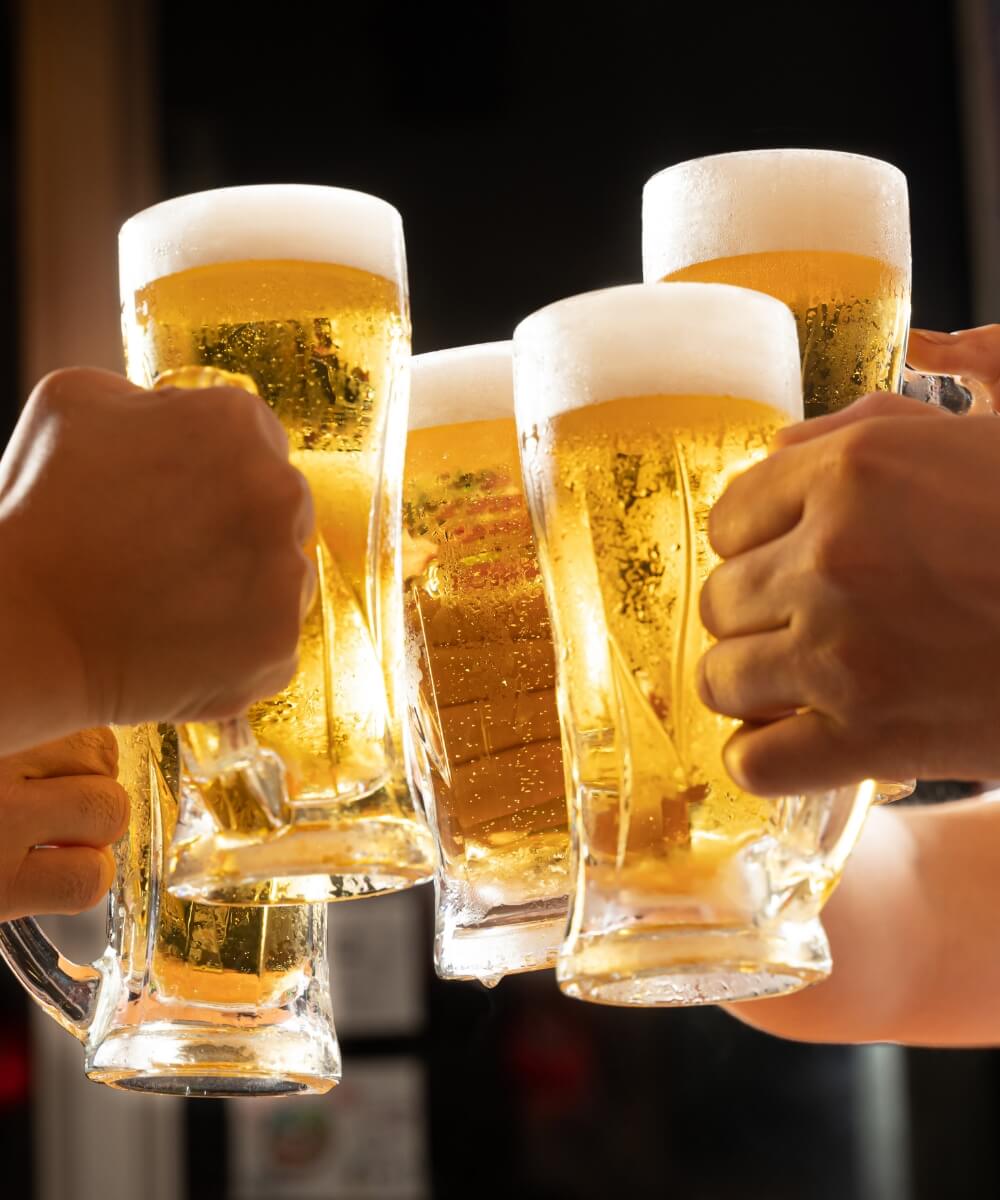 生ビールの写真